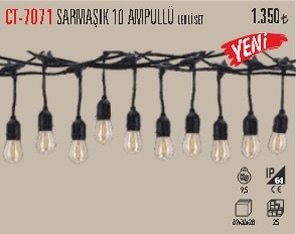 Ct-7071 Sarmaşık 10 Ampullü Ledli Set