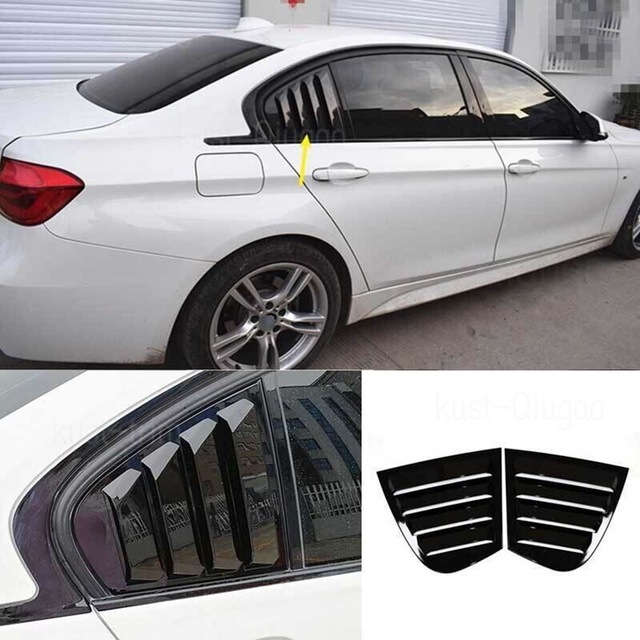 Bmw F30 Arka Kelebek Cam Vizörü Parlak Siyah Kelebek Cam Kaplama
