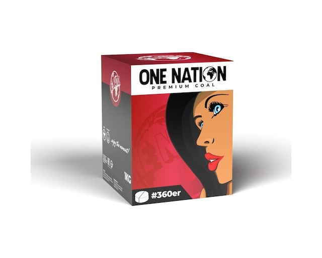 One Nation 360er Premium Nargile Kömürü 1 Kg