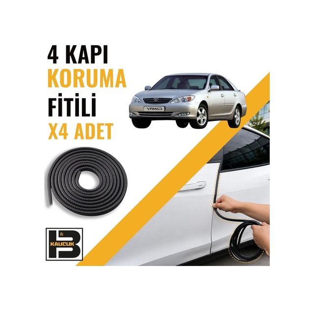 Toyota Camry 2005-2006 Kapı Koruma Fitili-4 Kapı-siyah-bm2303