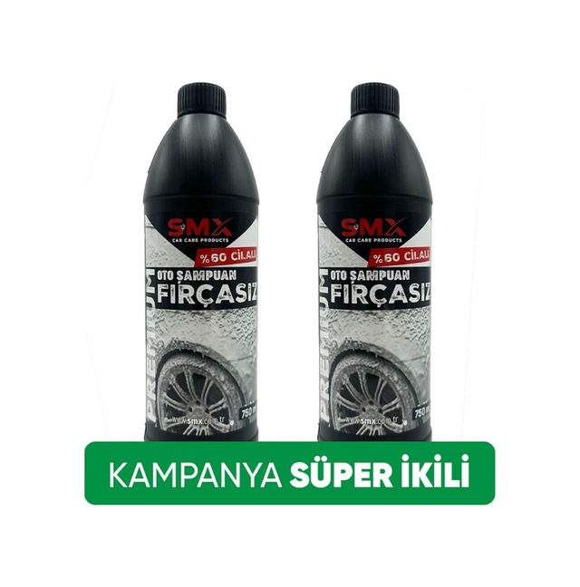 %60 Cilalı Fırçasız Oto Şampuanı 750 Ml 2 Adet