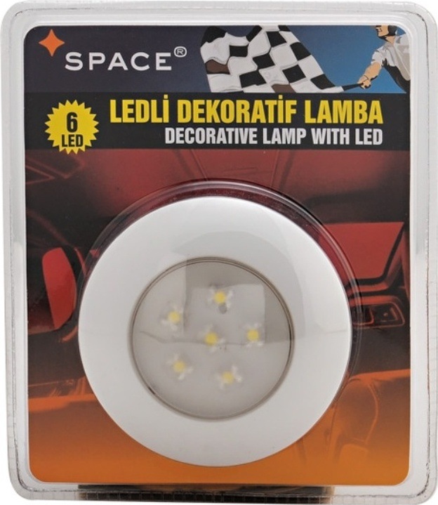 Ledli Dekoratif Tavan Lambası 6led Yuvarlak 24v /laak120-1-24
