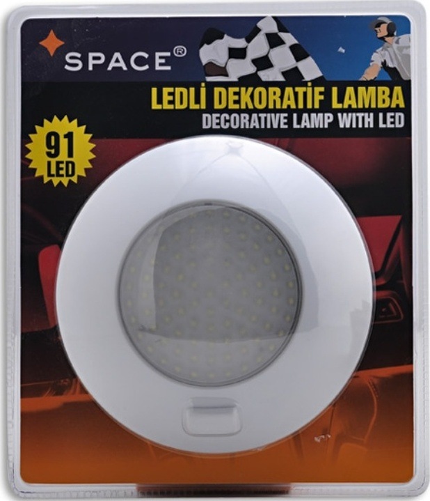 Ledli Dekoratif Tavan Lambası 91led Yuvarlak 24v / Laak122-1-2
