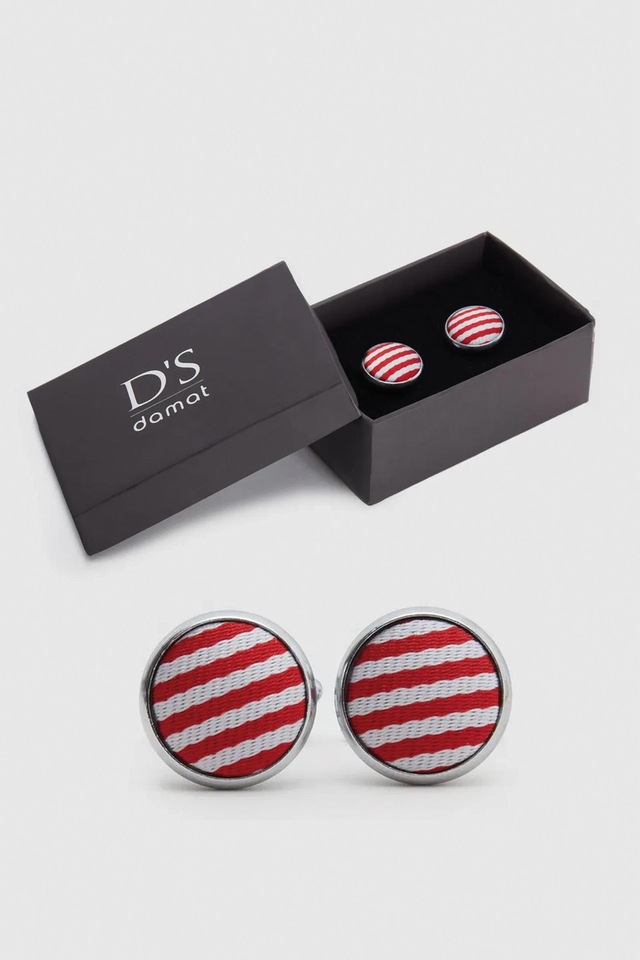 Ds Damat Kırmızı Beyaz Renk Kol Düğmesi 3hf57ortkd001