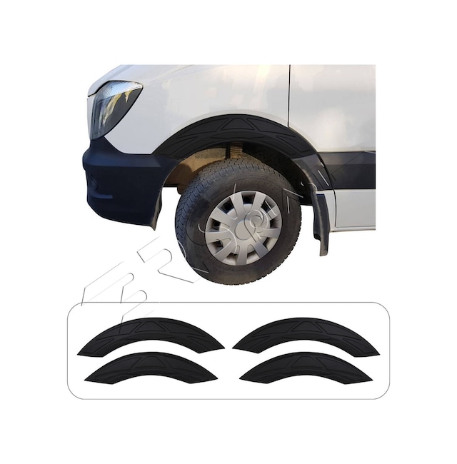 Mercedes Sprinter W906 Uyumlu 2006-2017 Damalı Çamurluk Dodik 4 Parça