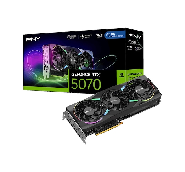 Pny Geforce Rtx 5070 12gb Gddr7 Oc 192bit Ekran Kartı Aeae1pny0050