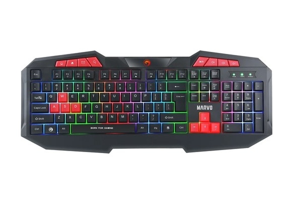Marvo K602 Membrane Switch Kablolu Anti Ghost RGB Oyuncu Klavye