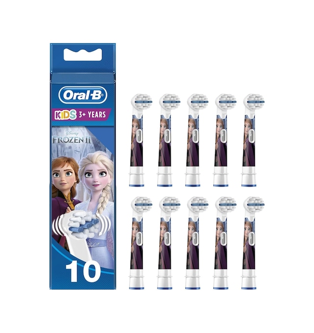 Tr Kids Disney Kar Kraliçesi Yedek Fırçası X10, 3 Yaşından Büyük Çocuklar, Elektrikli Diş Fırçası İçin Ori