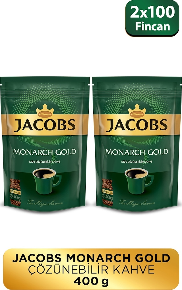 Jacobs Monarch Gold Granül Kahve 2 x 200 G