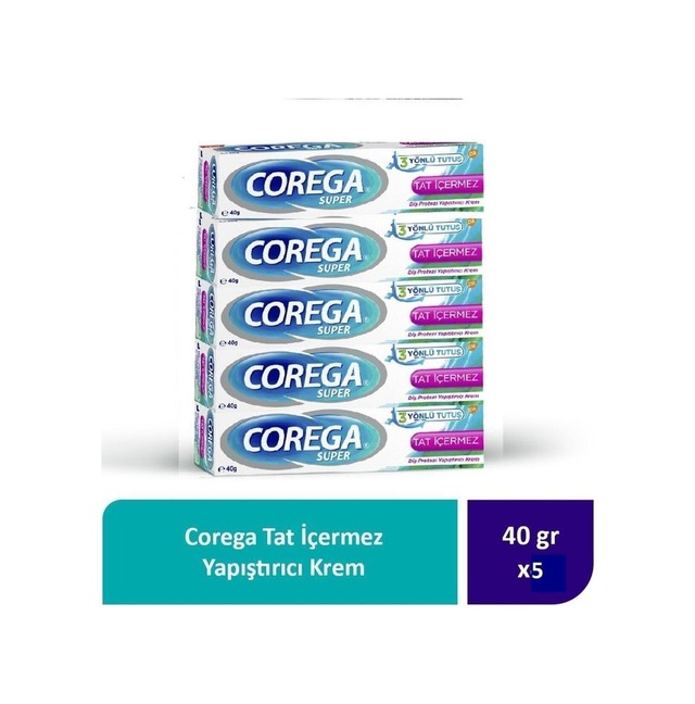 Tat İçermez Yapıştırıcı Krem 40g X 5 Adet