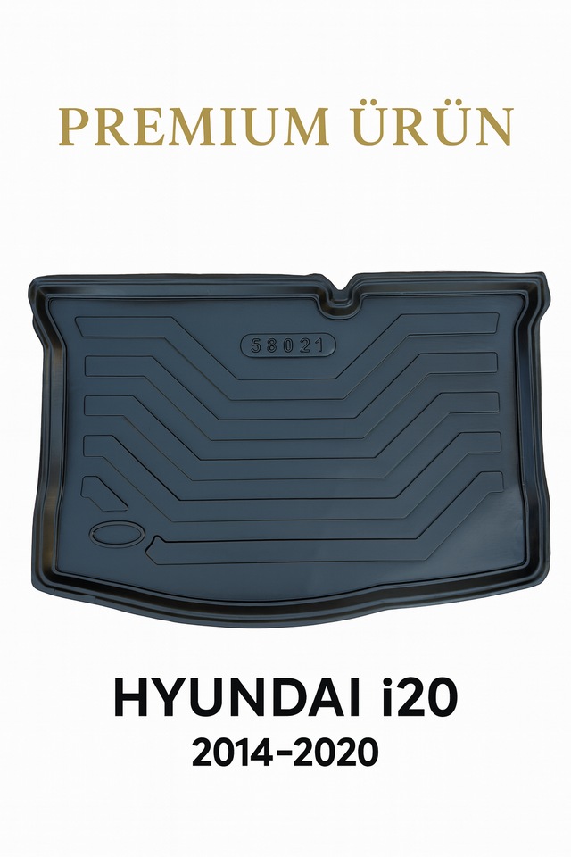 Hyundai İ20 2014-2020 Uyumlu 3d Bagaj Havuzu Premium