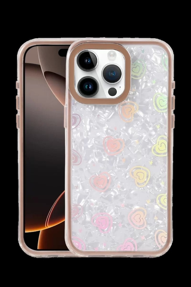 Apple İphone 16 Pro Lumi Desenli Kapak - Çöl Titanyum