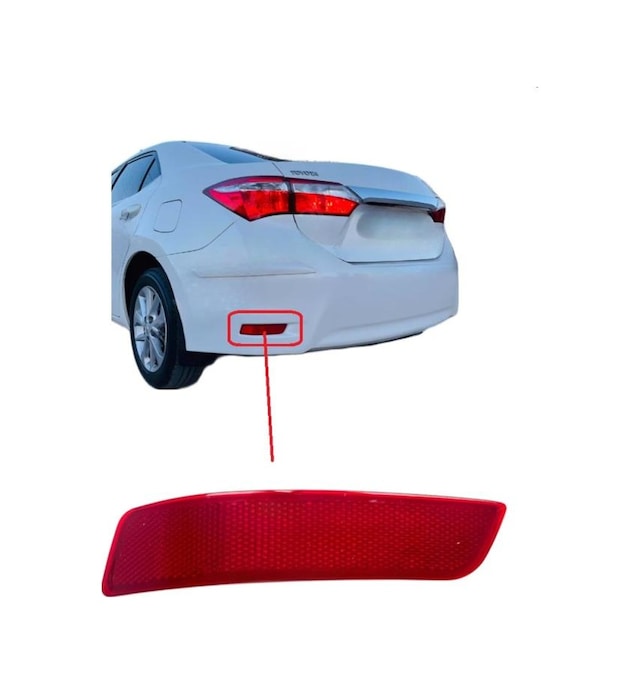 Toyota Corolla Tampon Reflektörü Arka Sol 2013-2018