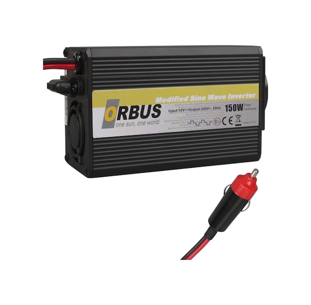 Orbus Ms150w 150w 12v Dc - 220v Ac Modifiye Araç Çakmaklık İnverteri