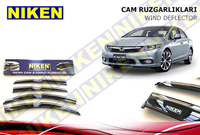 Honda Civic Fb7 Kromlu Cam Rüzgarlığı Niken 2012-2016