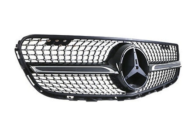 Mercedes Glc Diamond Ön Panjur Izgara Gri W253