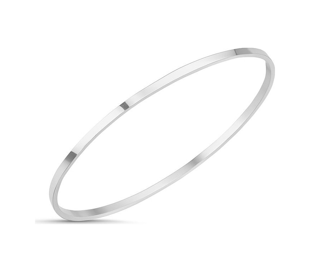 14 Ayar Altın Kibrit Çöpü Bilezik - 10 Gram / Beyaz