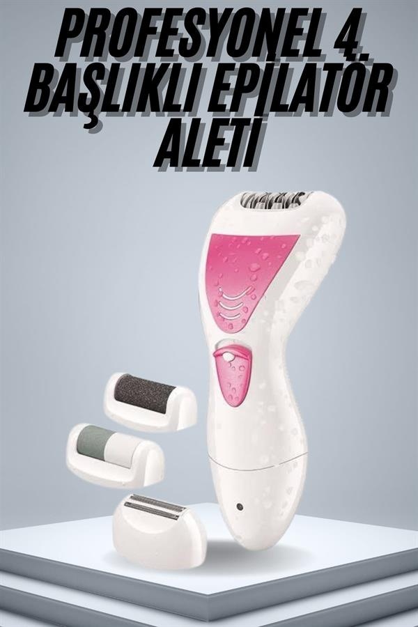 Epilatör - 602 - Cihazı Epilasyon Aleti Çoklu Başlık Seçeneği - Ece-umay - Ayak Törpüsü