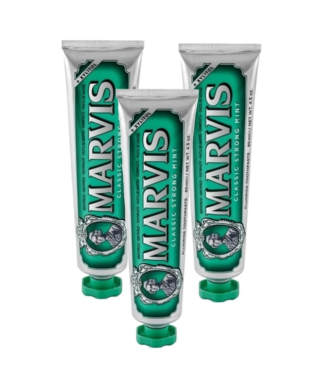 Marvis Classic Strong Mint Diş Macunu Ferahlatıcı Etki 85 Ml 3 Adet Nane Aromalı