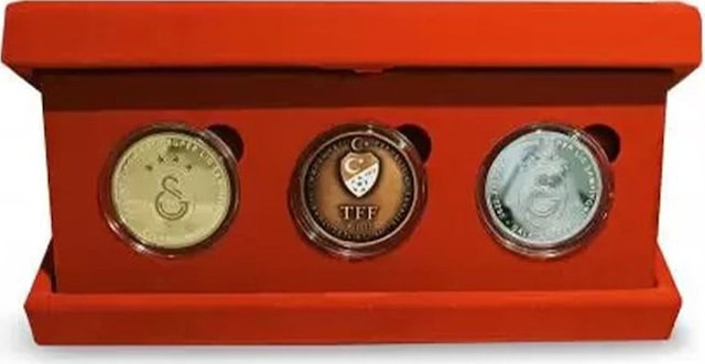 Agakulche Galatasaray 23. Şampiyonluk Gümüş Sikke Coin Para Seti
