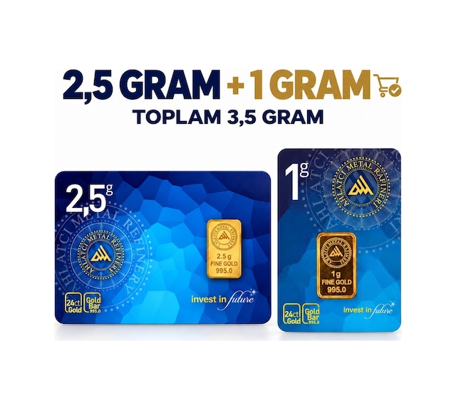 Ahlatcı Kuyumculuk 24 Ayar Külçe Altın 2.5 + 1 G