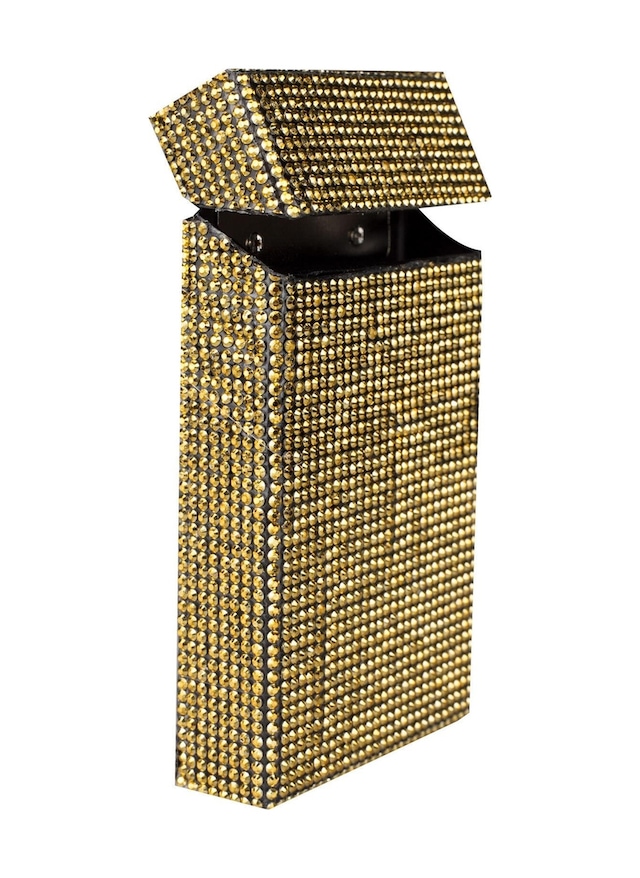 Nesgıft Kadın Gold Swarovski Taşlı Ince Uzun Sigara Kutusu