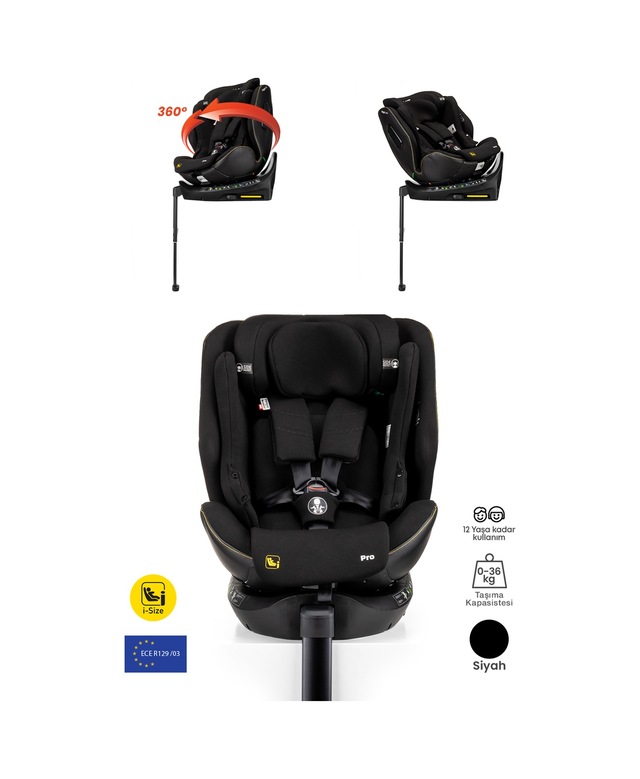 Kanz Highline Pro İ-size Oto Koltuğu Siyah