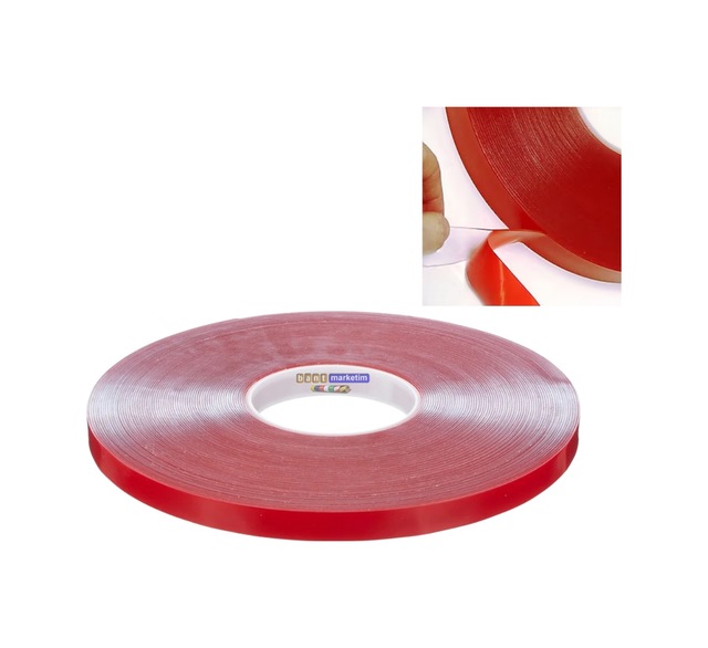 Silikon Çift Taraflı Montaj Bantı Şeffaf Tape 10mm X 33mt Tdrtr 10 MM