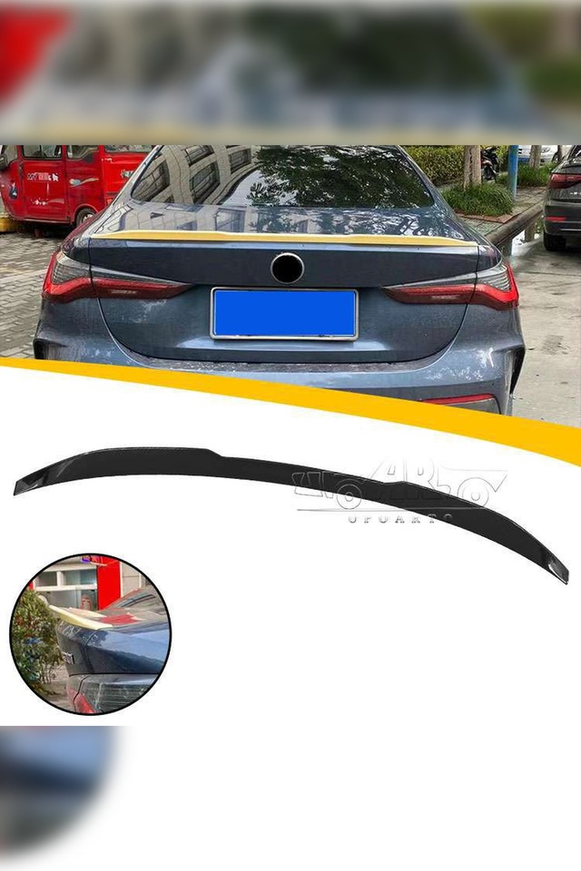 Bmw G22 Spoiler M4 Yarasa Tip İthall Parlak Siyah