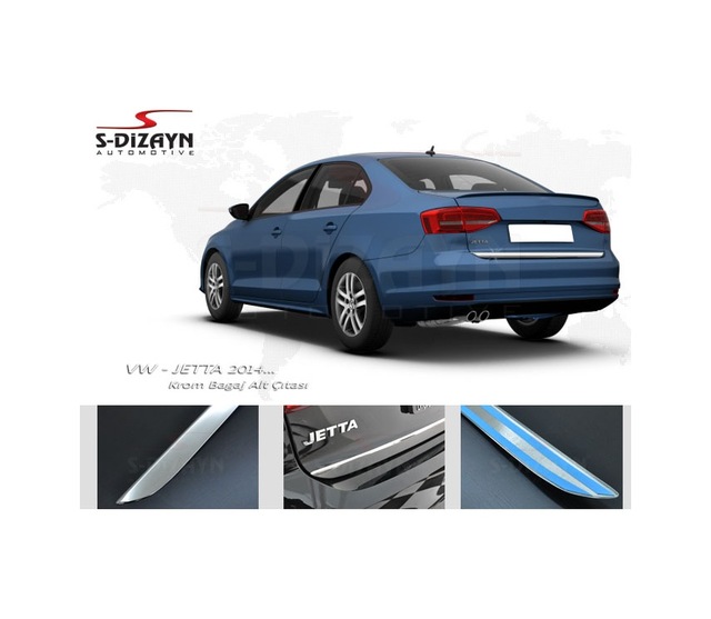 S-Dizayn Vw Jetta Krom Bagaj Alt Çıta 2014 Üzeri N11.892