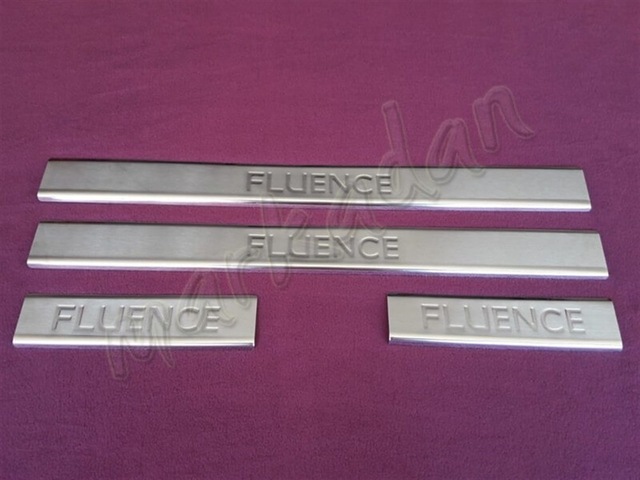 Woc Chrome Renault Fluence Krom Kapı Eşiği 2010-2016 4 Parça Pasl