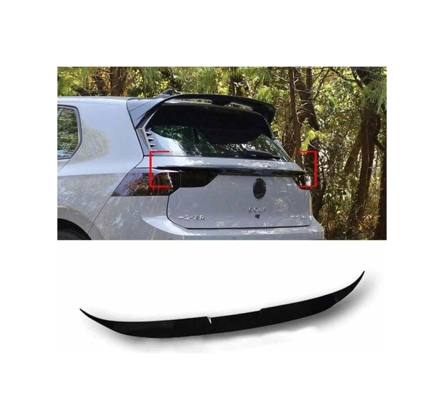 Vw Golf 8 Uyumlu Middle Boyalı Spoiler Pianoblack 2020 Sonrası