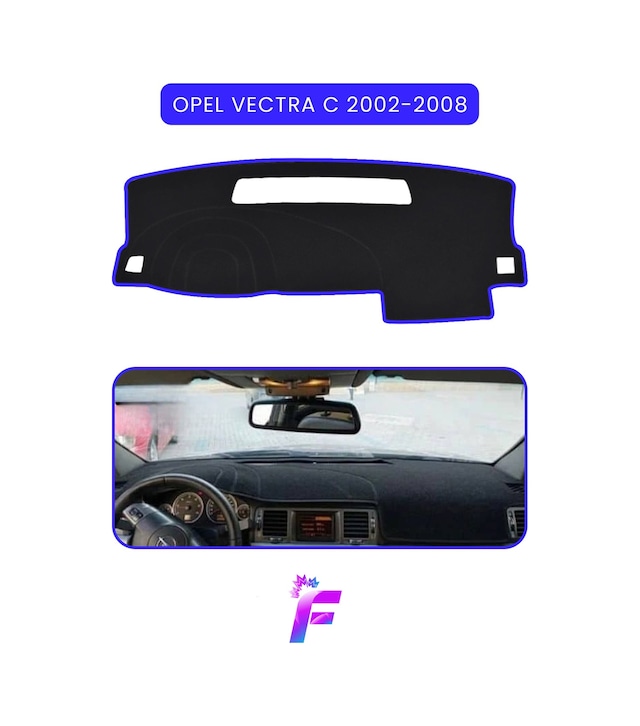 Opel Vectra C 2002-2008 Uyumlu Torpido Örtüsü Araca Özel Üretim Kolay Montaj Koruma T65 Torpido Halısı