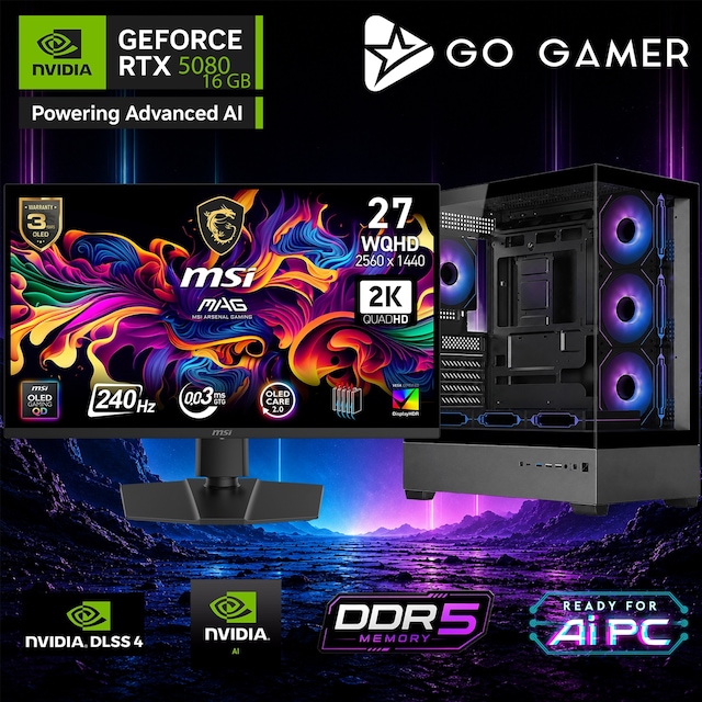 Go Gamer AE977DP Ryzen 9 9950X3D2 RTX 5080 32GB RAM 2TB SSD