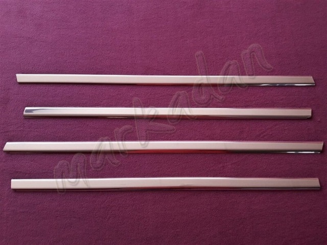 Woc Chrome Fiat Albea Krom Cam Çıtası 2002-2012 4 Parça Paslanmaz