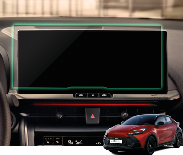 Toyota C-hr Hybrid 2024-2026 Uyumlu 12.3" Multimedya 9h Nano Ekran Koruyucu Şeffaf