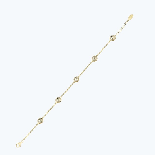 Altınbaş Altın Taşlı Yıldız Zincir Bileklik Abl0206-y-25952 Çok Renkli