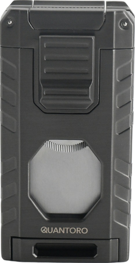 Quantoro Üç Torch Pürmüz Easy S/iğneli/delicili Gunmetal Metal Puro Çakmağı - Trz1202