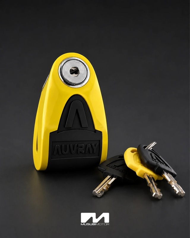 Auvray B-lock 06 Alarmlı Disk Kilidi 6 Mm 120db Sarı
