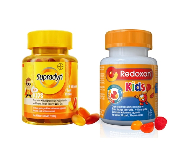 Supradyn Kids 60'lı + Redoxon Kids 60'lı 2'li Set