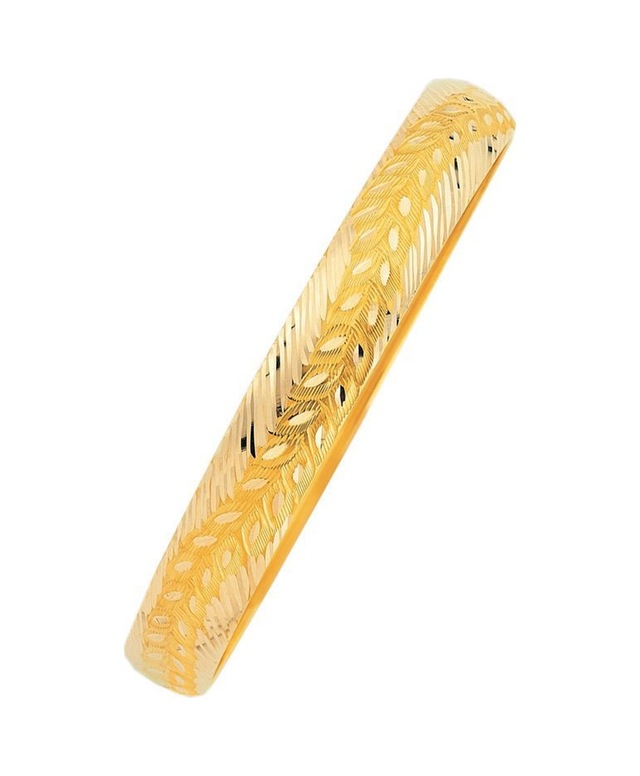 14 Ayar Altın Hediyelik Bilezik Yaprak Model 7 Gram