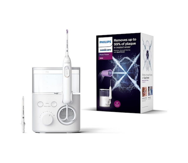 Philips Sonicare Power Flosser 3000, Quad Stream Teknolojisine Sahip Ağız Duşu, Beyaz Model Hx3711/20