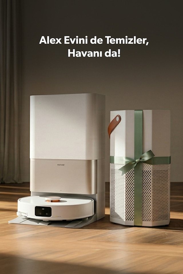 Homend Alex 50 Pro Ulticlean AI Destekli Akıllı Robot Süpürge 28000 Pa Emiş Güçlü