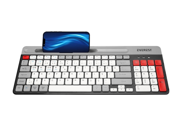 Everest KB-88 Ruby 2.4G Kablosuz Bluetooth Türkçe Q Klavye