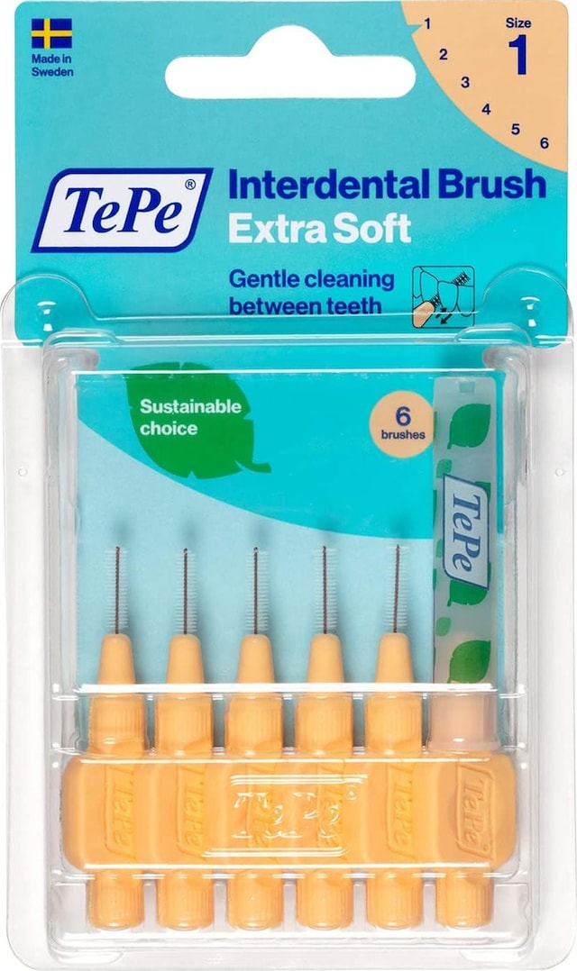 Tepe Blister X-soft 0.45 Mm - Turuncu Diş Arayüz Fırçası 1x 6 Adet