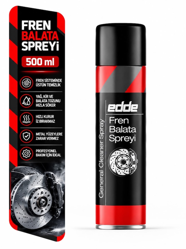 Edde Araba Araç Oto Fren Balata Spreyi Temizleyici 500 Ml Oto Bakım Ürünleri
