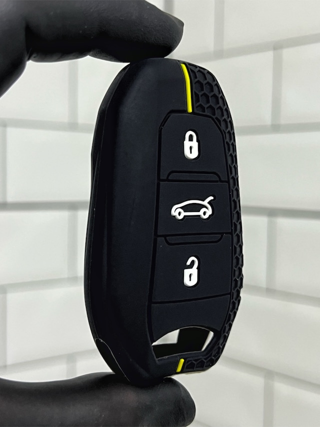 Citroen C3 C4 Cactus C4 Picasso C3 Aircross C5 Aircross Jumpy Petek Desenli Silikon Anahtar Kılıfı