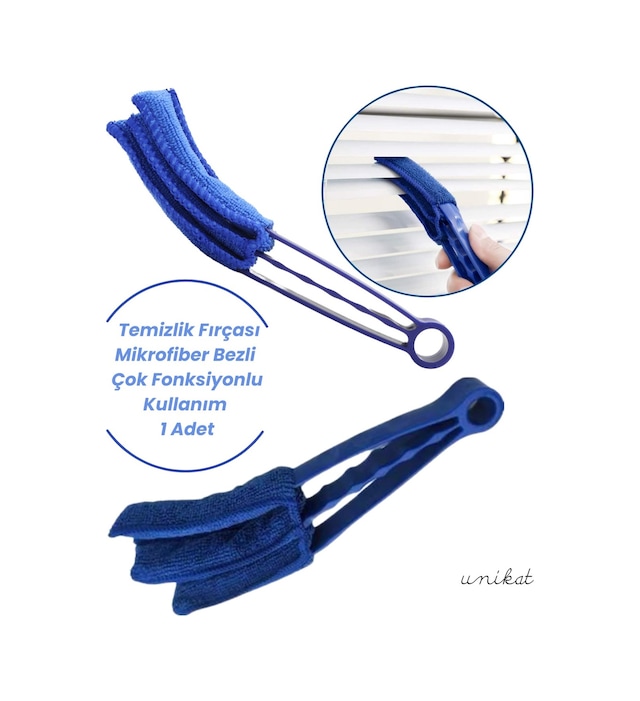 Oto Klima Ve Havalandırma Temizlik Fırçası - Mikrofiber Bezli - Çok Fonksiyonlu Kullanım 1 Adet