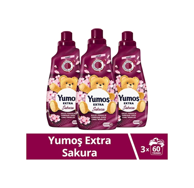 Yumoş Extra Konsantre Yumuşatıcı Sakura 3 x 1440 ML