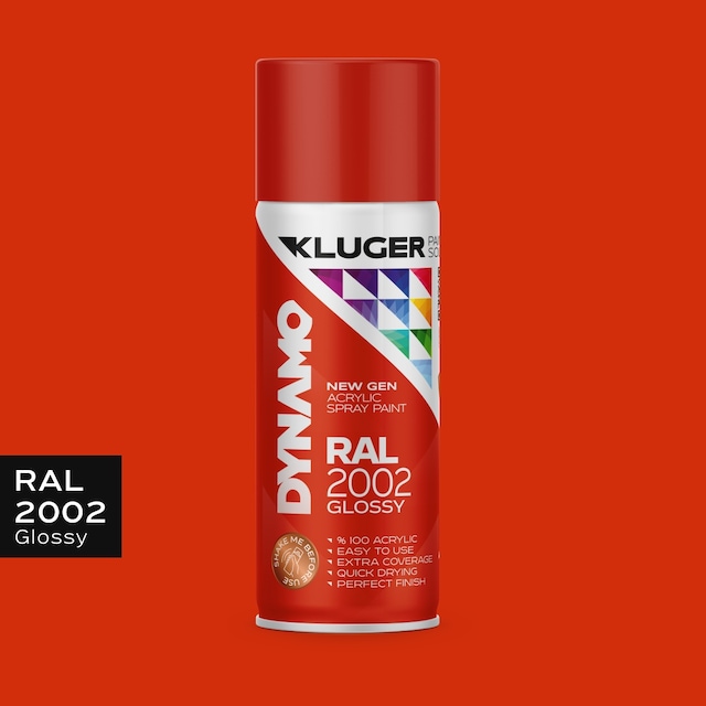 Kluger Makina Kırmızı Spey Boya Ral 2002